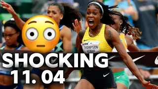 Elaine Thompson Surprises fans with 11.04 Comeback after losing in Eugene!