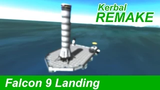 Falcon 9 Launch and Barge Landing in KSP