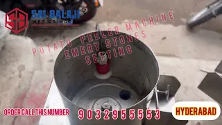 Potato peeler machine Emery stones fitting #tamilnadu