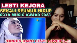 Perdana Tampil Penuh Haru,,!!  Lesti Kejora - Sekali Seumur Hidup SCTV Music Award 2023 || Reaction