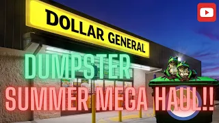 Dumpster Diving at Dollar General our Biggest DG Haul EVER!