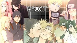 🩷|• Naruto e amigos REACT as SHIPS •|🩷 (🇧🇷)  Naruto.. AU. *tiktok*