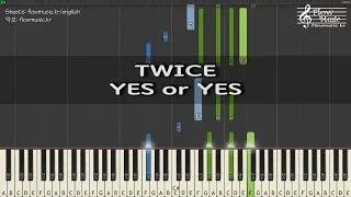 트와이스 (TWICE) - YES or YES Piano Tutorial 피아노 배우기 /トゥワイスピアノ