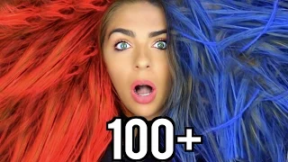 100+ COATS OF HAIRSPRAY! COLORED HAIRSPRAY EDITION