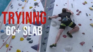 6c+ slab lead project - way too hard for me!