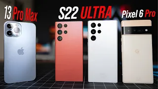 iPhone 13 Pro Max vs S22 Ultra vs Pixel 6 Pro 👑 Android takes the crown?