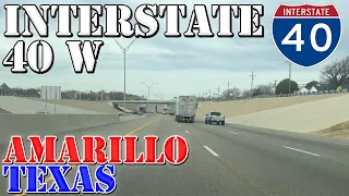 I-40 West - Amarillo - Texas - 4K Highway Drive