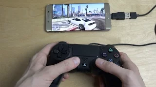 GTA 5 Samsung Galaxy S6 Edge Plus NVIDIA GameStream PS4 Controller Gameplay!