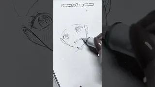 Drawing process timelapse an anime girl #shorts #drawing #mangaanimedrawing