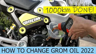 2022 Honda Grom First Oil Change