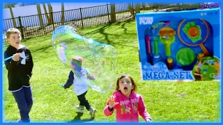 Bubble Play Mega Set|kids outdoor fun|