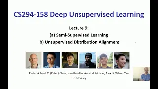 L9 Semi-Supervised Learning and Unsupervised Distribution Alignment -- CS294-158-SP20 UC Berkeley