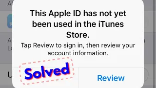 Fix iPhone this apple id has not yet been used with the itunes store