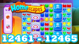 Homescapes Level 12461 - 12465 HD 3 - match puzzle Gameplay | android | IOS | 12462 | 12463 | 12464