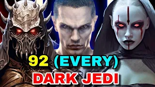 92 (Every) Dark Jedi In Star Wars Who Are Not Sith - Backstories, Powers And Influences Explored