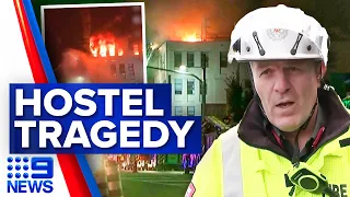 At least six dead, 20 injured in New Zealand hostel fire | 9 News Australia