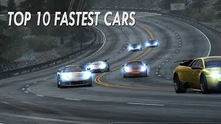 Top 10 Fastest Cars Need for speed Hot Pursuit 2010