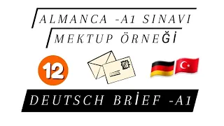 Almanca A1 Sınavı mektup örneği Deutsch Brief A1 #almancakursu #deutschlernen #deutschkurs #keşfet