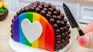 Sweet Chocolate KITKAT Cake 🍫🌈 Miniature Chocolate Cake Decorating Recipe | Sweet Miniature Cakes