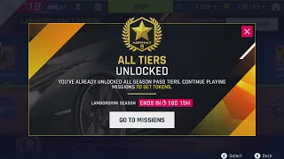 Lamborghini Season Pass - All Tiers unlocked  Part 1 - Asphalt 9 Legends Switch