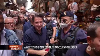 12 09 2022 RETE 4 STASERA ITALIA 20:30 Giuseppe Conte in CNA