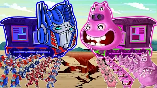 Top Transformers VS CHEF PIGSTER: Bumblebee, SPINOSAURUS & JW Alive| EVOLUTION of Seri Kong Cartoon