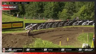 Adamo vs McLellan | MX2 Race 1 | MXGP of Sweden 2023