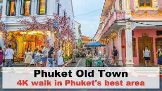 Phuket Old Town - 4k walking tour in Phuket's charming historical town