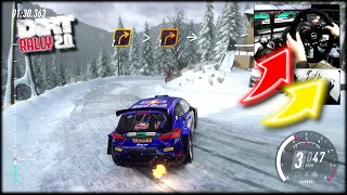 Ford Fiesta M-Sport Rally1 HY livery mod Monte Carlo Ice dance / Thrustmaster T300RS DiRT Rally 2.0