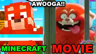AWOOGA!! Turning Red... But It's MINECRAFT!