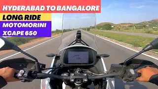 Long ride on New MotoMotini X-Cape 650 - Hyderabad To Bangalore