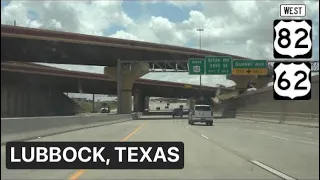 Drive Through Lubbock, Texas via US-84, I-27, US-82 & US-62