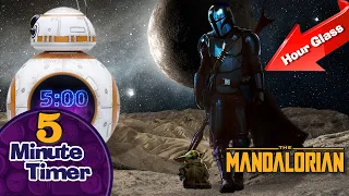5 Minute Timer The Mandalorian with Epic Music and Loud Alarm. Perfect for Zoom and Classrooms