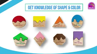 HILIFE Toys Shape & Color Puzzle for Kids 3 years | Wooden Toys