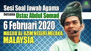 Terbaru!! Soal Jawab Ustaz Abdul Somad Di Masjid Al-Azim Negeri Melaka 2020