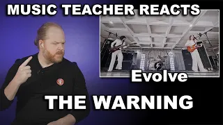 Music Teacher Reacts: THE WARNING - Evolve