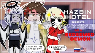 [🇷🇺/🇺🇲]Hazbin Hotel reacts to Scaramouche as a Redeemed Angel| Genshin | Hazbin Hotel ִֶ 𓂃⊹ ִֶָ