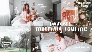 MY WINTER MORNING ROUTINE (cozy + realistic)