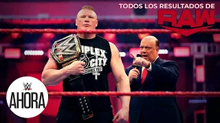 REVIVE Raw en 5 (MINUTOS): WWE Ahora, Mar 23, 2020