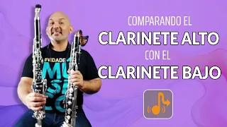 Comparando el clarinete alto con el clarinete bajo. Marco Antonio Mazzini