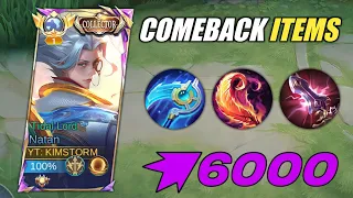 COMEBACK ITEMS❗NATAN IS THE MOST DEADLY HERO IN LATE GAME🔥