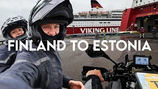 Ferry From Helsinki To Tallinn, Estonia!! Motorcycle Adventure To The Baltics!!