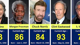 Age of Famous Senior Hollywood Actors in 2024 || Most Data Comparison