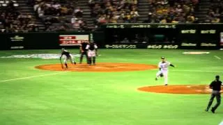 2012.03.25 Ichiro's last at-bat (Seattle Mariners vs. Hanshin Tigers @ Tokyo Dome)