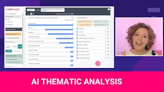 Generative AI for Thematic Analysis of Free Text data with AddMaple