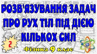 Розв'язування задач про рух тіл під дією кількох сил #2