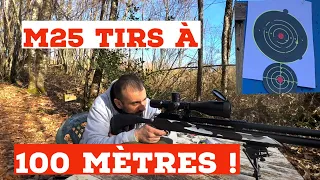 Snowpeak M25 tir a 100 mètres avec des plombs JSB Exact Jumbo Heavy 5.5 mm / calibre 22