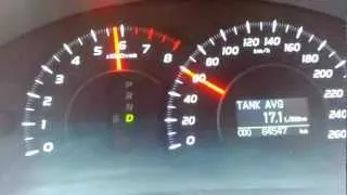 Toyota Camry 3,5 V6 acceleration 0-100 km/h 0-60m/h