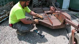 Repairing a beat up and rusted out Brush Hog