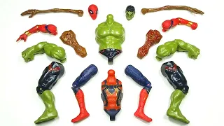 merakit mainan spider-man vs hulk smash vs siren head ~ avengrs